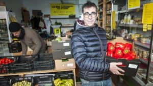 José Antonio Villareal, 'Villa', en el supermercado La Osa